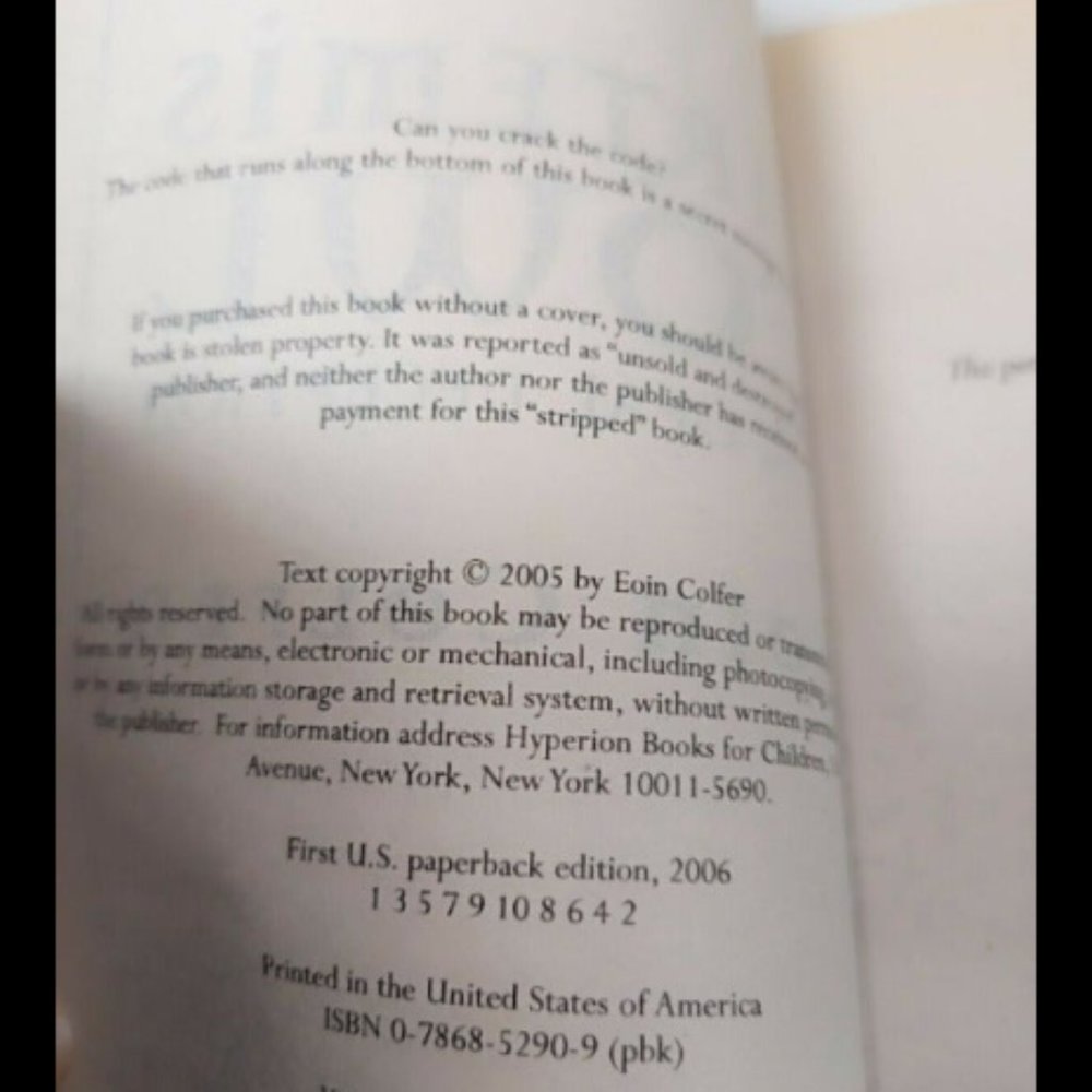 Artemis Fowl Paperback Book Collection - Picture 10 of 10